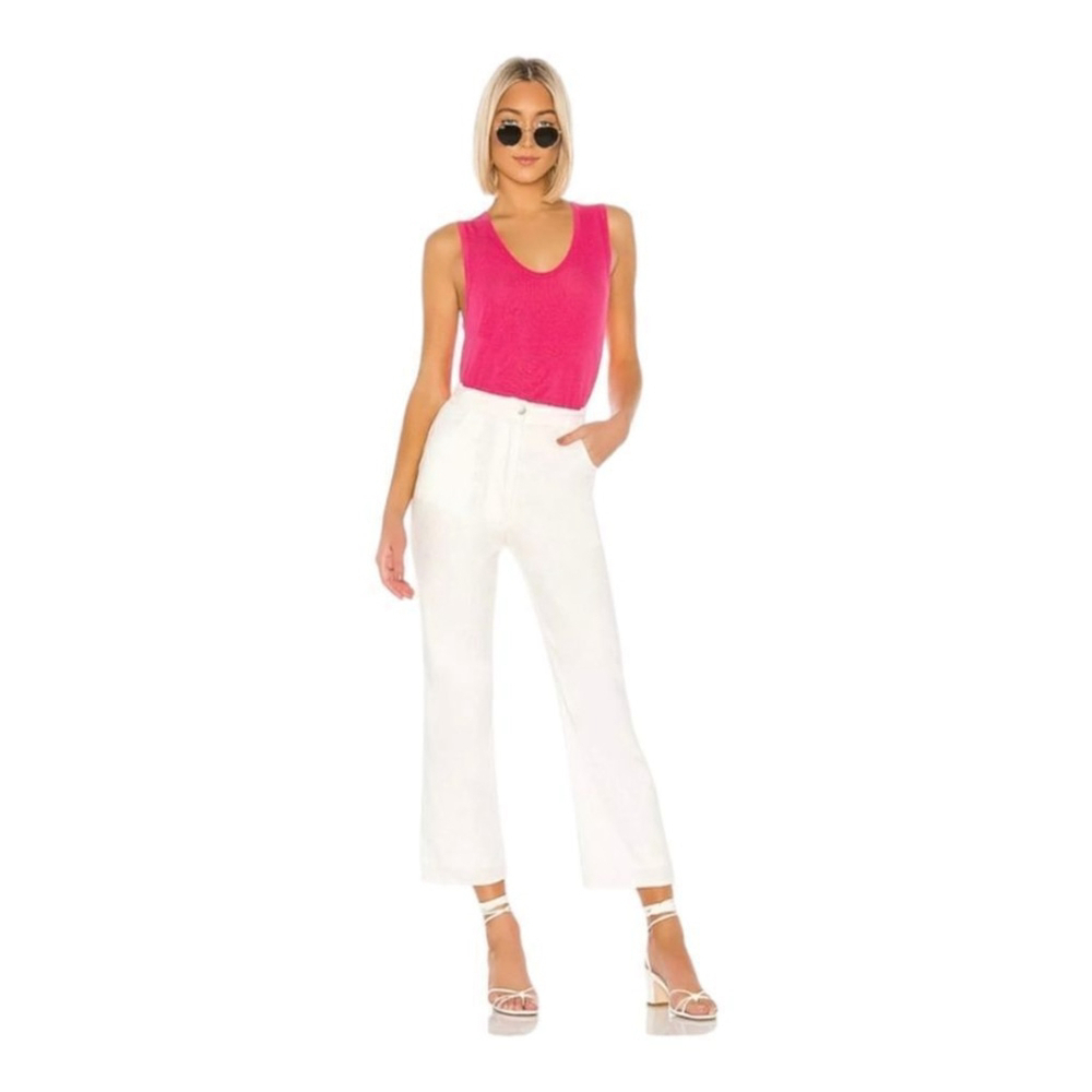 Free People Ribbed Knit Muscle Tank Sz M Take the Plunge Fuchsia NWT - Picture 2 of 11